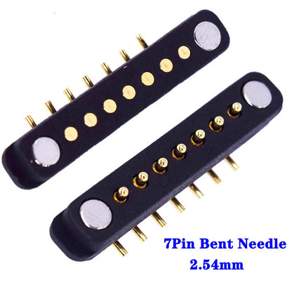 Magnetic Pogo Pin Connector - 2-10 Pin Spring Loaded Male Female DC Power Socket with 2.54/4.0/2.8mm Pitch