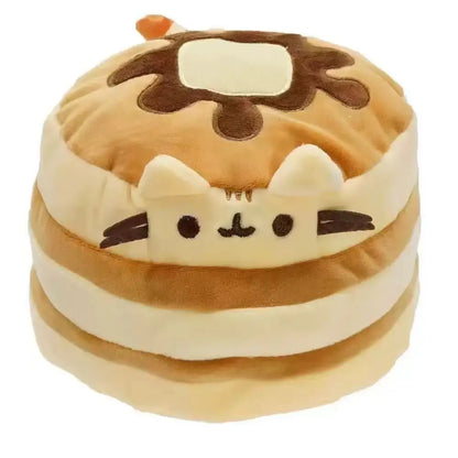 Cute Simulated Cat Plush Doll - Soft Anime-Inspired Stuffed Toy for Tabletop, Bedroom, and Home Decor, Kids’ Gift