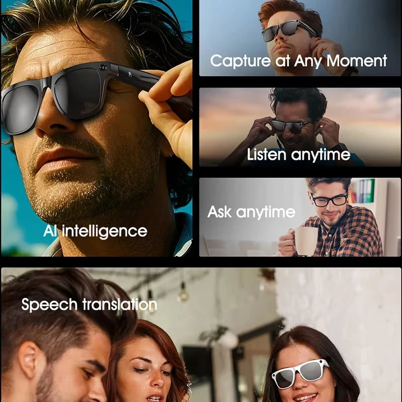 Xiaomi AI Smart Glasses — 8K HD Photochromic, Multifunction Camera Glasses with Translation, Bluetooth Calling, Voice Assistant, Music Player