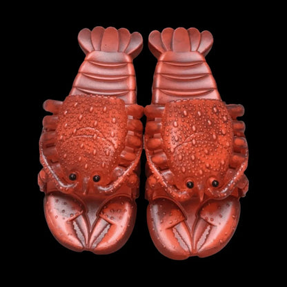 Funny Lobster Slippers - Non-Slip PVC Soft Sole Beach Slides
