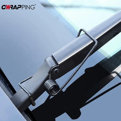 2PCS Car Wiper Booster Springs - Universal Rubber Alloy Windshield Wiper Arm Protectors