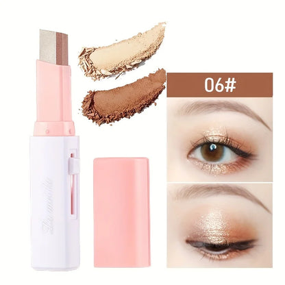 2-in-1 Pearly Highlighter & Eyeshadow Stick – Waterproof Long-Lasting Glitter Eyeliner & Eye Makeup Pen