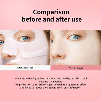 Bio-Collagen Deep Hydrating Hydrogel Mask – Overnight Collagen Mask for Firming & Pore Minimizing