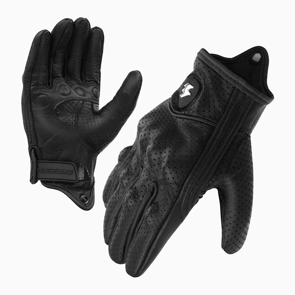3XL Goatskin Leather Motorcycle Gloves – Men & Women Moto Gloves for Electric Bikes