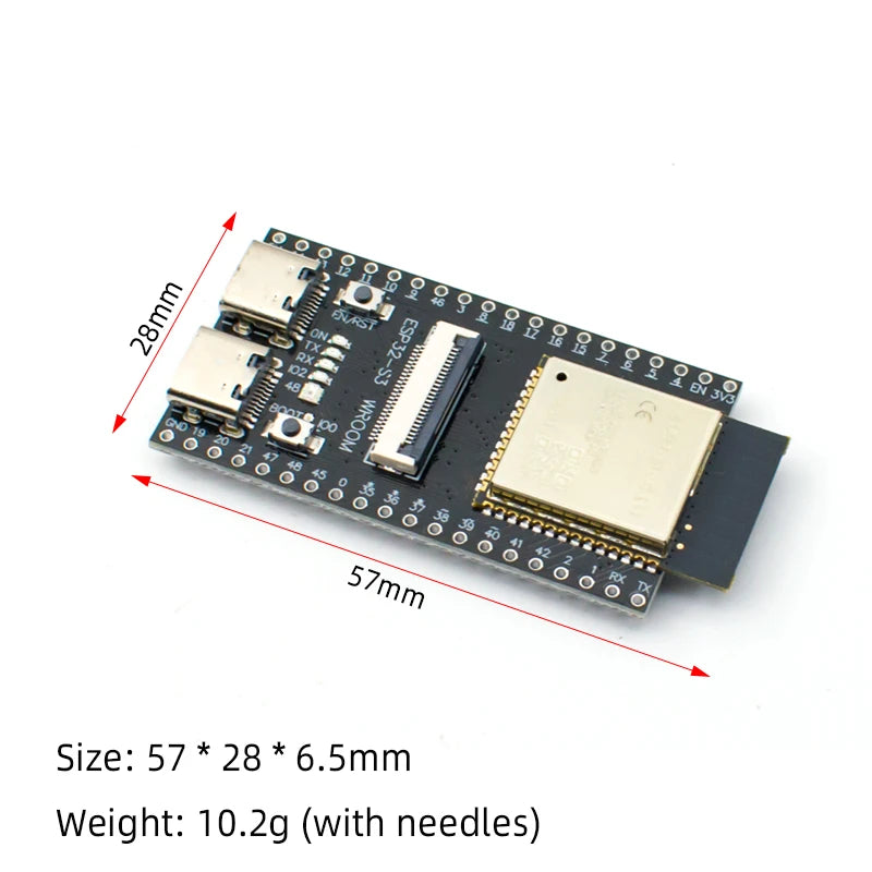 WAVGAT ESP32-S3 WROOM N16R8 CAM Board - OV2640/OV5640/OV3660 Camera WiFi Bluetooth Wireless Development Module