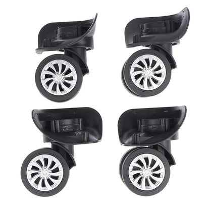 4Pcs Universal 360° Swivel Luggage Wheels - Trolley Wheel Replacement Tools for Suitcases