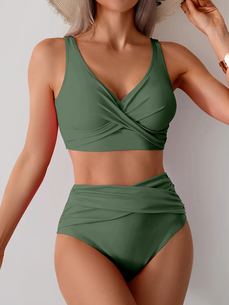 High Waist Bikini Set for Women – Sexy Push Up Swimsuit Summer Beachwear Bathing Suit Swimwear