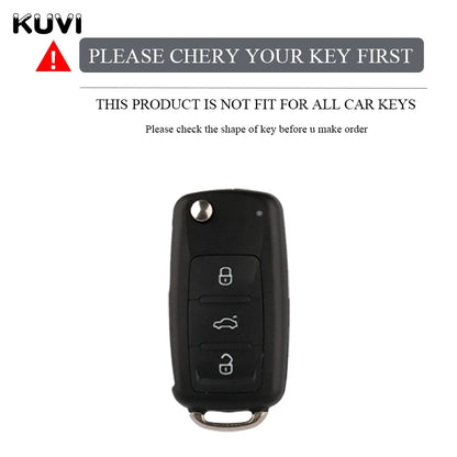 TPU Car Key Case Cover for VW - Fits Polo, Tiguan, Passat B5 B6 B7, Golf 4 5 6 MK6, Jetta, Lavida, Skoda Octavia, Seat Leon, Altea