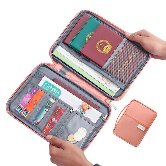Hot Travel Wallet Family Passport Holder – Creative Waterproof Document Organizer & Cardholder Travel Accessories