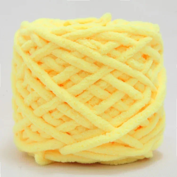 100g Chenille Knitting Yarn – Soft Thick Cotton Ice Strip Wool for DIY Hand Knitting Scarves & Crafts