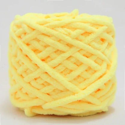 100g Chenille Knitting Yarn – Soft Thick Cotton Ice Strip Wool for DIY Hand Knitting Scarves & Crafts