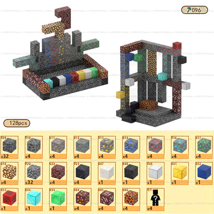 Magnetic Building Blocks – Mine World Magnet Cube STEM Toy for Kids 3+, DIY Montessori Sensory Model for Boys & Girls