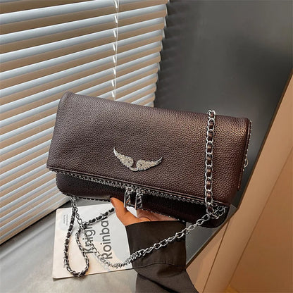 Women's Luxury Square Chain Bag - 2026 Fashionable Vintage Shoulder Messenger Purse