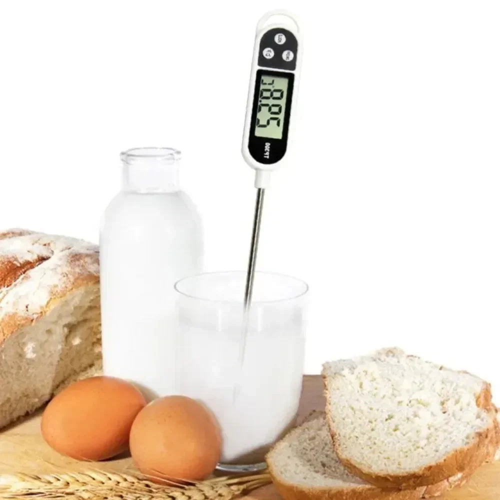 TP300 Digital Food Thermometer – Instant Read Kitchen Probe for Meat, BBQ, Oil, Water & Oven Cooking Temperature Tool