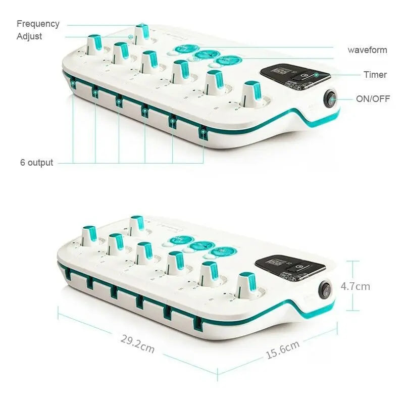 6-Channel Hwato SDZ II Low-Frequency Electro-Acupuncture Stimulator — Electric Needle Therapy for Nerve & Muscle