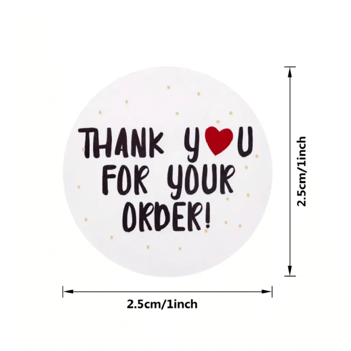 500pcs Thank You for Your Order Stickers - DIY Small Business Packaging, Online Store Shipping and Packing Labels
