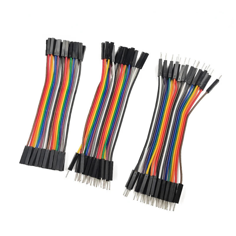 20Pin Dupont Jumper Wire Cable - Male to Male, Female to Female, Male to Female Wires for Arduino DIY Kits