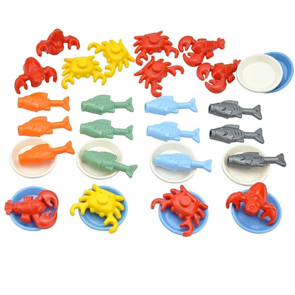 DIY Mini Food Building Block Figures – Bread, Fish, Fruit, Chicken, Crab, Hot Dog, Cake, Pizza & Carrot Creative Toy Bricks