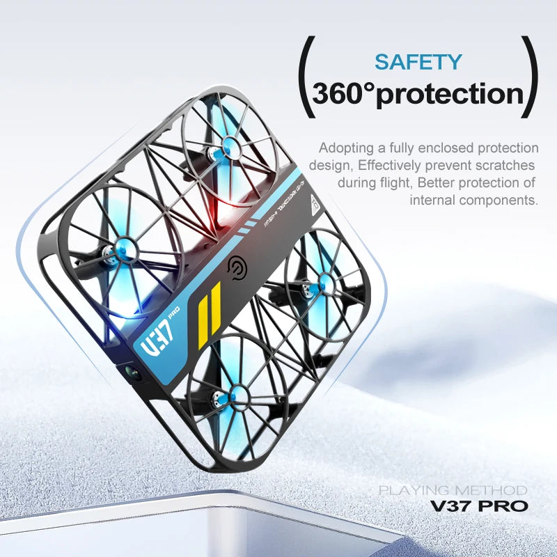 4DRC V37 Mini 8K Drone – Portable 4K HD WiFi FPV Quadcopter with Camera, RC Helicopter Toy & Family Gift