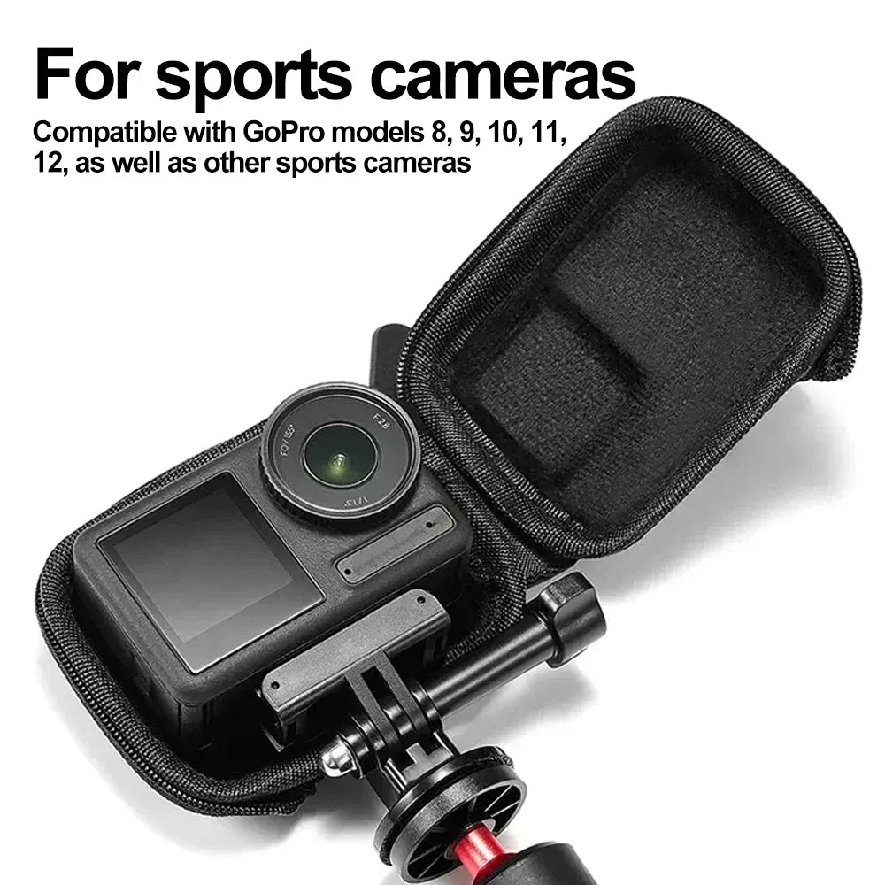 GoPro Hero 8–12 Mini Storage Bag – Waterproof Protective Case for Sport Cameras, Anti-Lost Video Accessories