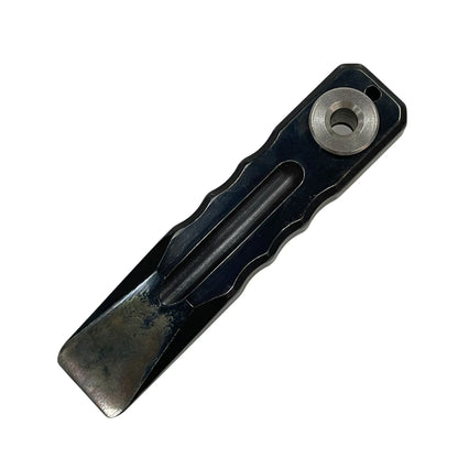 Stainless Steel Tactical Pry Bar - Outdoor Camping EDC Pocket Tool with Match Clip