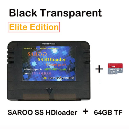 2025 V0.7 SAROO SS HDLoader Game Cartridge — SD/TF Card Support for Sega Saturn, Play Without CD