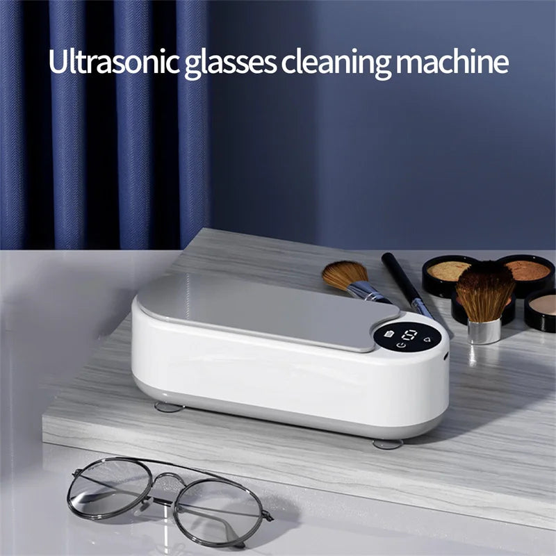 Portable Household Cleaning Machine – 450ML Vibration Cleaner for Rings, Glasses, Makeup Brushes & Jewelry