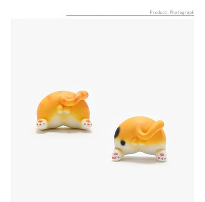 Kitty Buttocks Refrigerator Magnets – Cute Cartoon Animal Resin Magnets for Wall, Car & Fridge Decoration Accessories