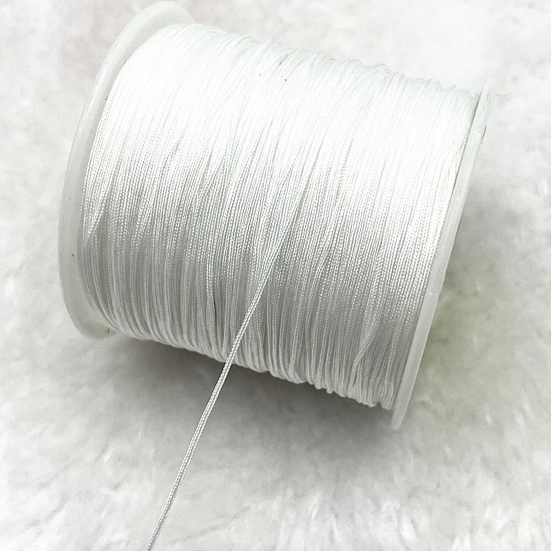 Nylon Macrame Cord Thread (0.4–1.5mm) – Braided DIY Bracelet, Beading & Tassel String