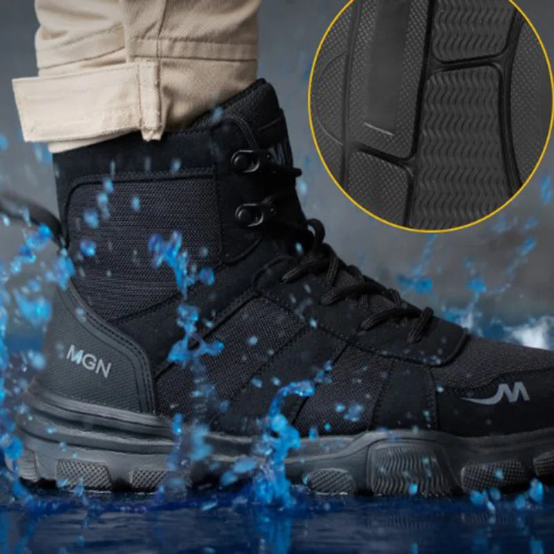 Indestructible Work Boots – Steel Toe Safety Shoes for Men & Women, Puncture-Proof, Non-Slip Sneakers for Work