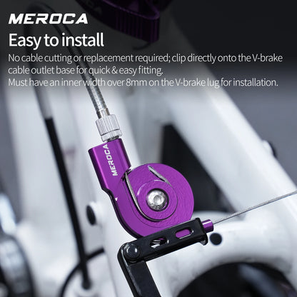 MEROCA Bicycle V Brake Stroke Converter - CNC Aluminum Micro Adjuster for Road & Folding Bikes