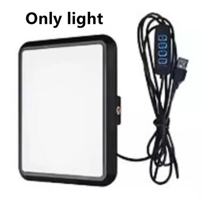 BSLIUFANG LED Photography Light with Scissor Arm Stand – Selfie Ring Light for Zoom, YouTube, Live Streaming & Conference Lighting Setup
