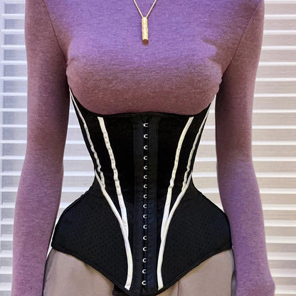 5XS-4XS Latex Rubber Waist Trainer – High Compression 25 Steel Bone Corset Shapewear, Belly Body Shaper Fajas Colombian Girdle Belt