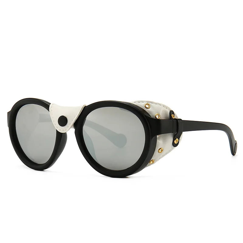 46311 Steampunk Oval Windproof Goggles – Vintage UV400 Sunglasses for Men & Women