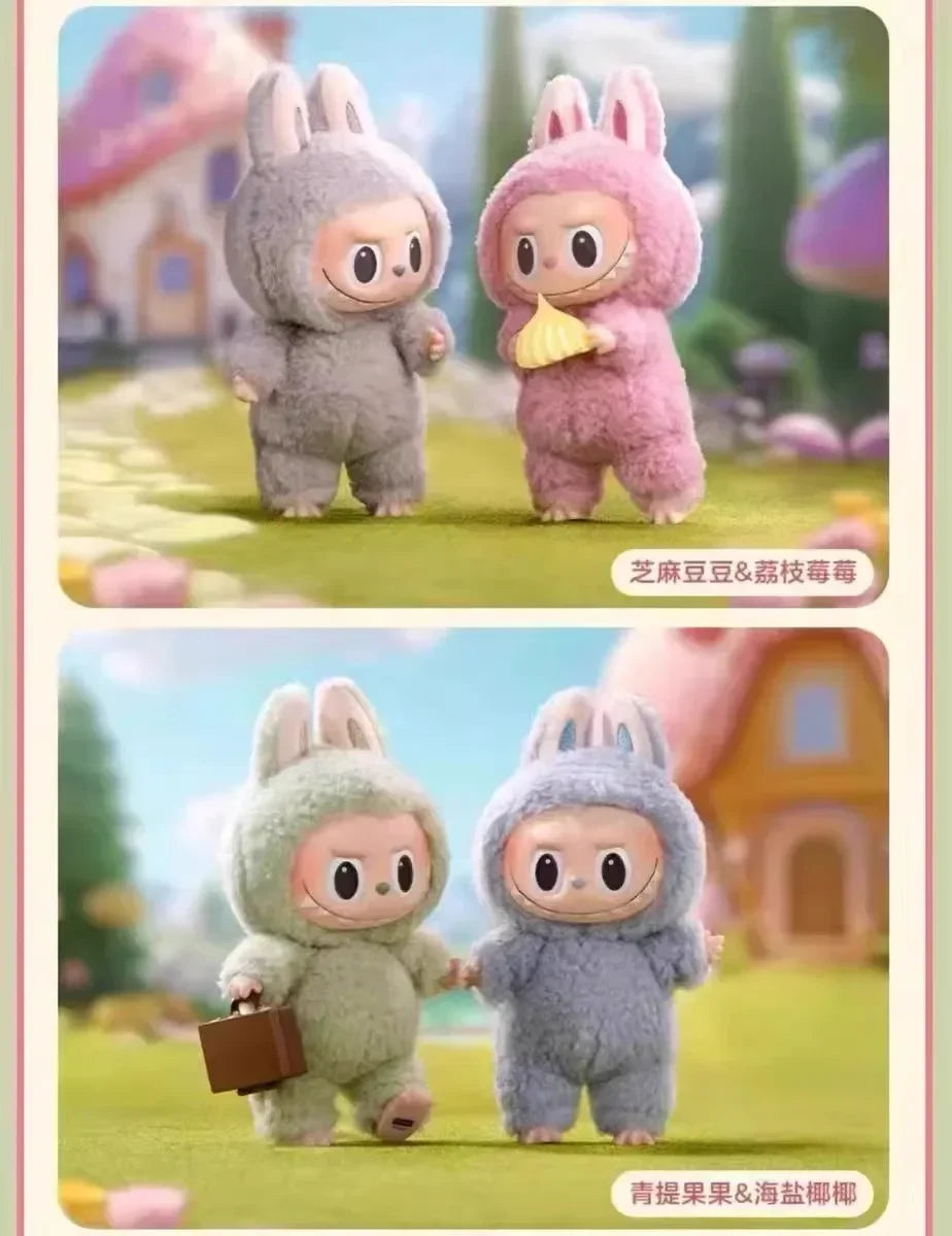 High-Quality Macaron 2 The Monsters Labubu Sitting Party Vinyl Plush Blind Box – Decorative Collectible Doll Gift