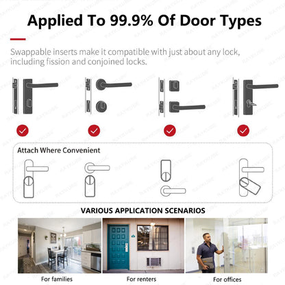 A1 Pro Max Bluetooth Smart Door Lock – Tuya APP Remote Control, Keyless Unlock, DIY Easy Installation for Smart Life