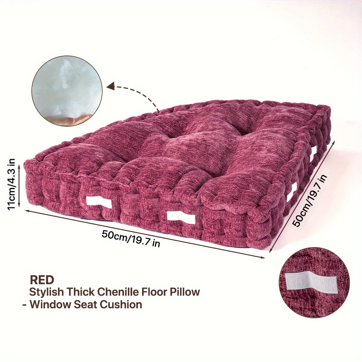 1-Count Triangular Reading Cushion – Comfortable Pillow for Chair, Floor, Sofa & Outdoor Use