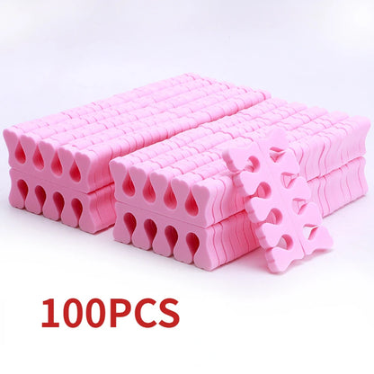 Nail Art Toe Separators - Soft Sponge Finger & Foot Dividers for Manicure Pedicure Kits