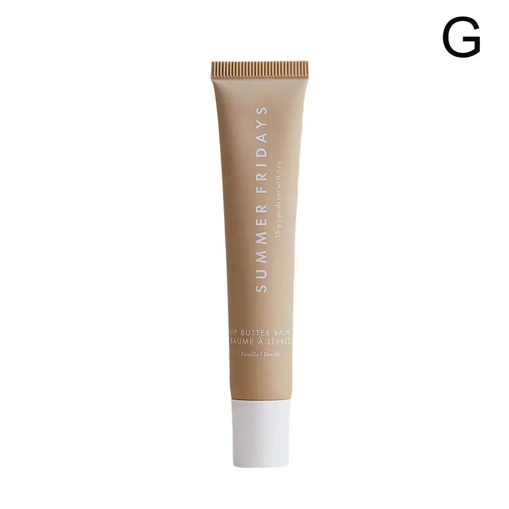 Summer Fridays Vanilla Beige Lip Balm Set – Moisturizing Lip Gloss & Transparent Lipstick with Soft Tube & Mirror