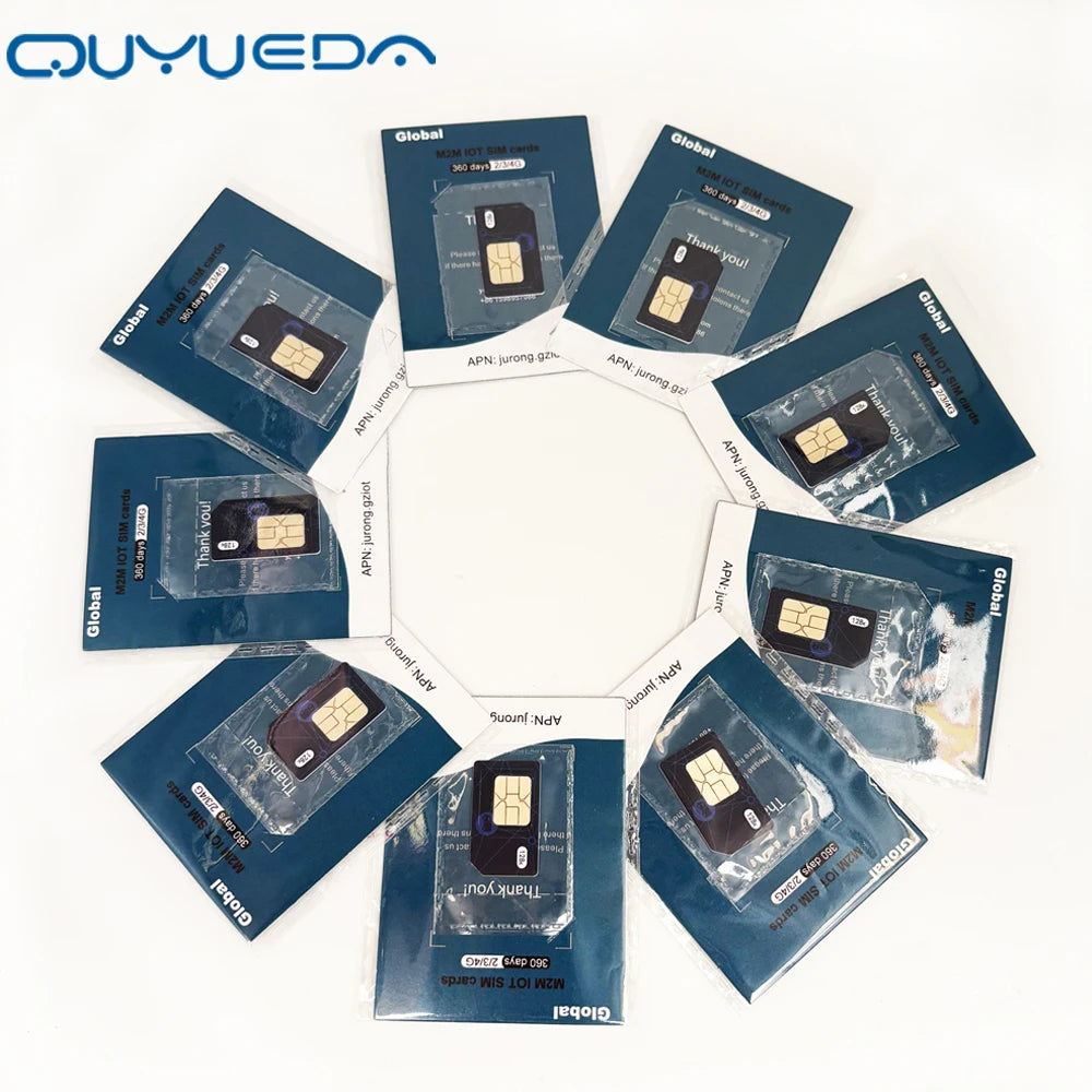 4G Global Roaming M2M IoT SIM Card - 360MB Data for GPS Trackers & IoT Devices, 1-Year Service