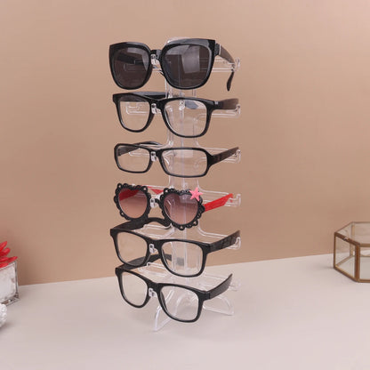 Plastic Sunglasses Display Rack – Eyeglasses Storage Stand for Home Organizer