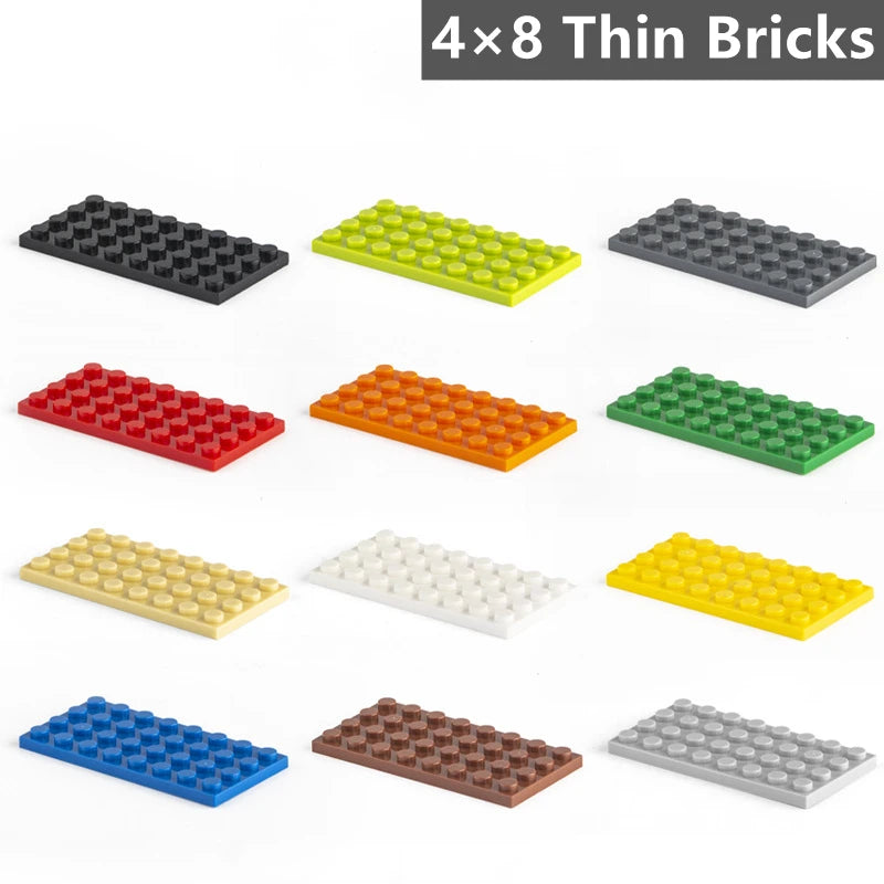 20pcs 4x8 Dot Baseplate Building Blocks - 3035 Bricks Accessories DIY Classic Educational Toys for Kids