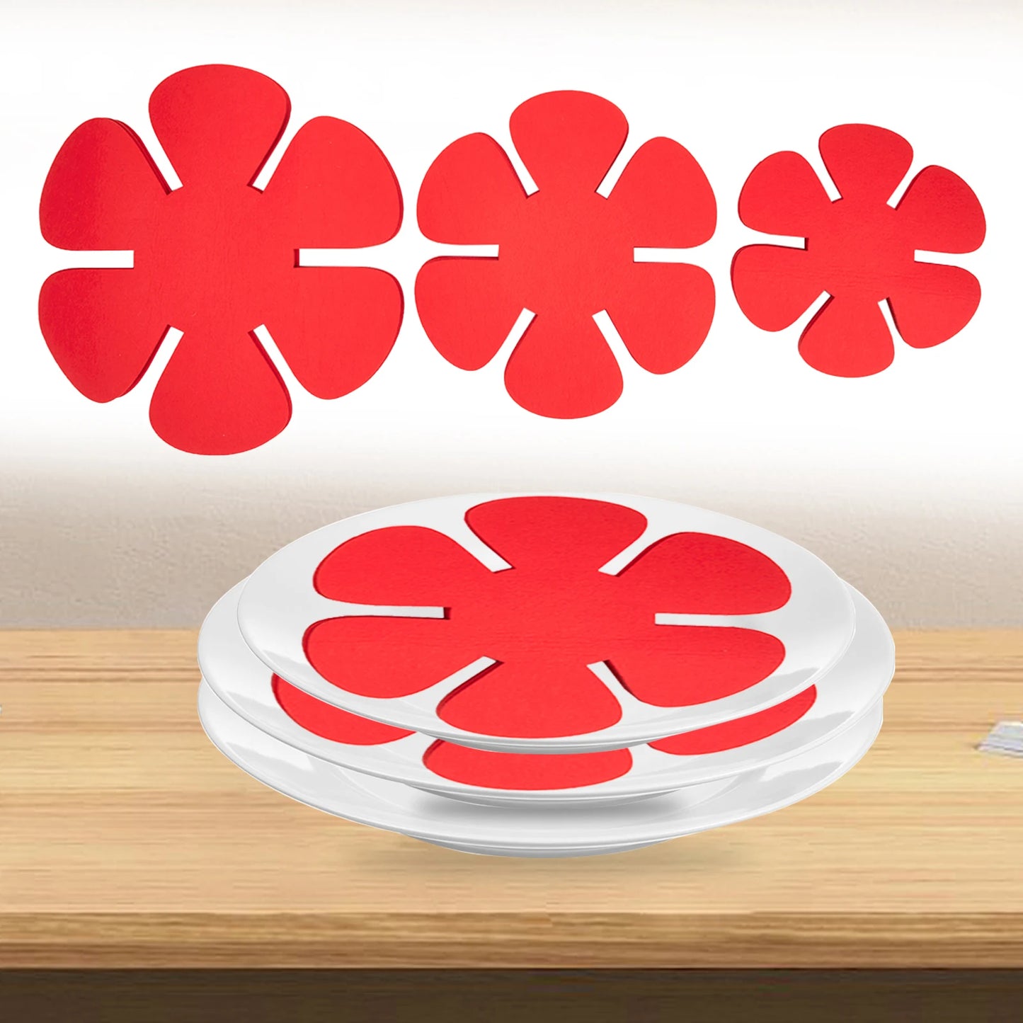 12-Piece Felt Pot and Pan Protectors Set - Anti-Scratch, Non-Stick Divider Pads for Cookware, Heat Insulation Bottom Protectors for Kitchen Tools