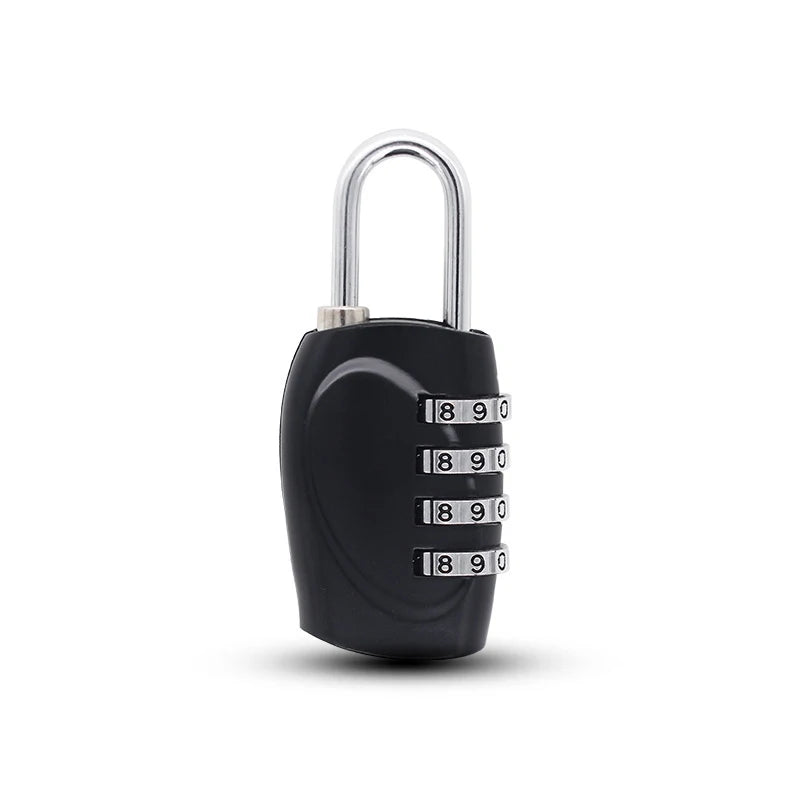 Popular 4-Digit Combination Padlock – 6-Color Anti-Theft Gym Locker & Luggage Safety Lock (Zinc Alloy)