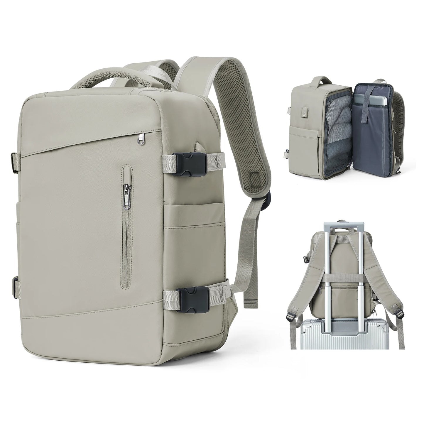 Women’s & Men’s Travel Backpack – Cabin Bag 40x20x25cm for Ryanair, Wizzair & Airplane Carry-On