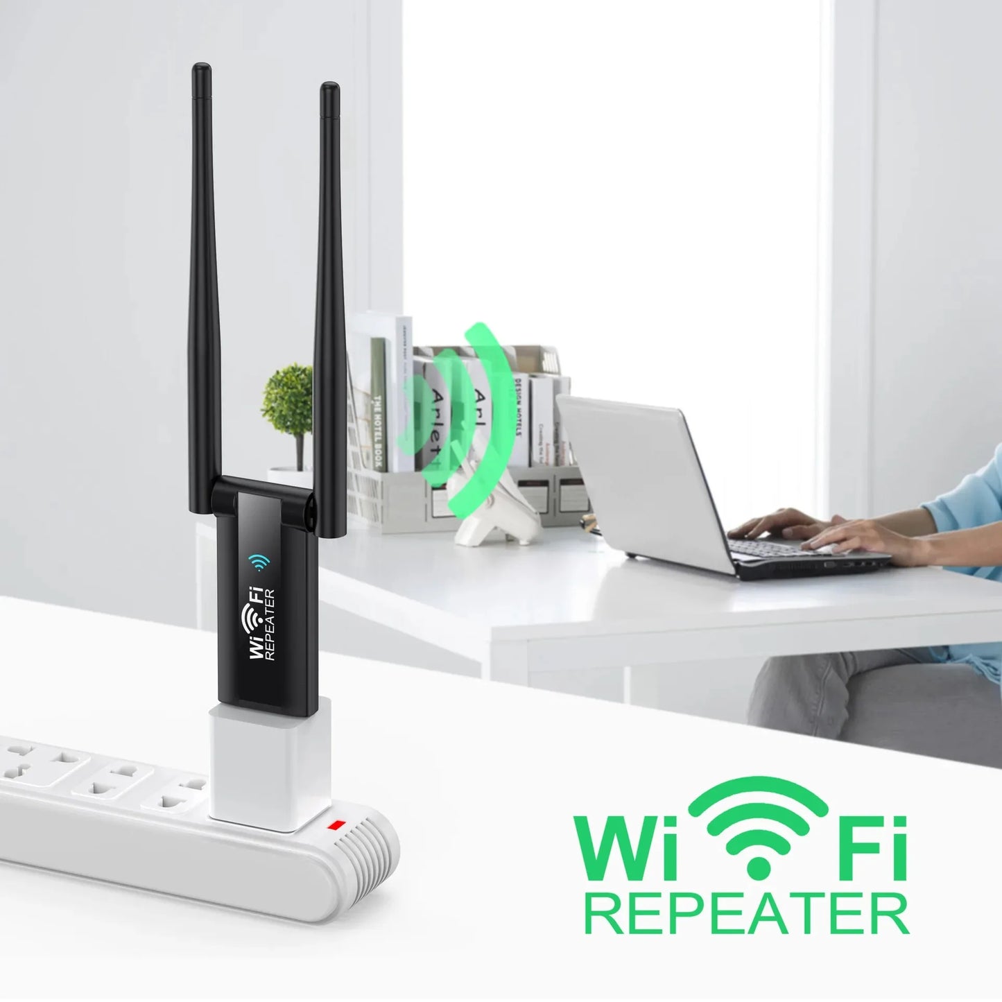 300Mbps USB WiFi Repeater & Signal Booster – Wireless Range Extender Router for Home Network Coverage