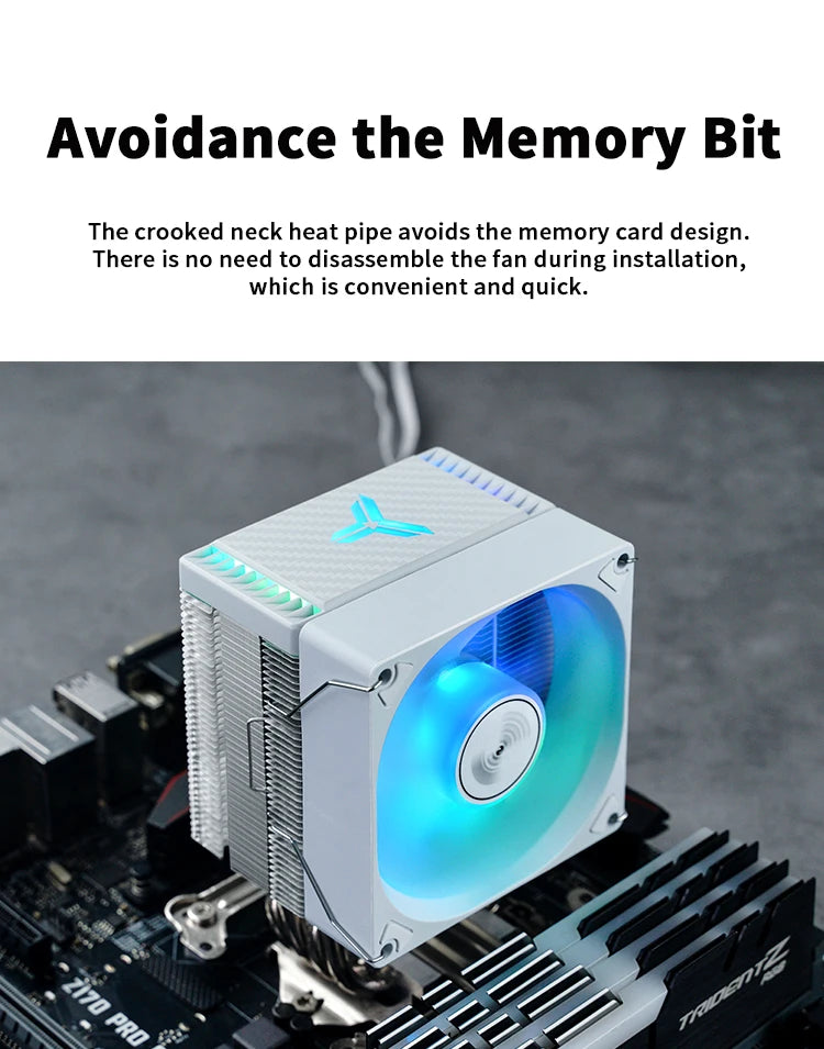 JONSBO CR1400 EVO ARGB CPU Cooler — 4 Heat Pipe PWM Air Cooler for Intel LGA1700/1200/115X & AMD AM4/AM5
