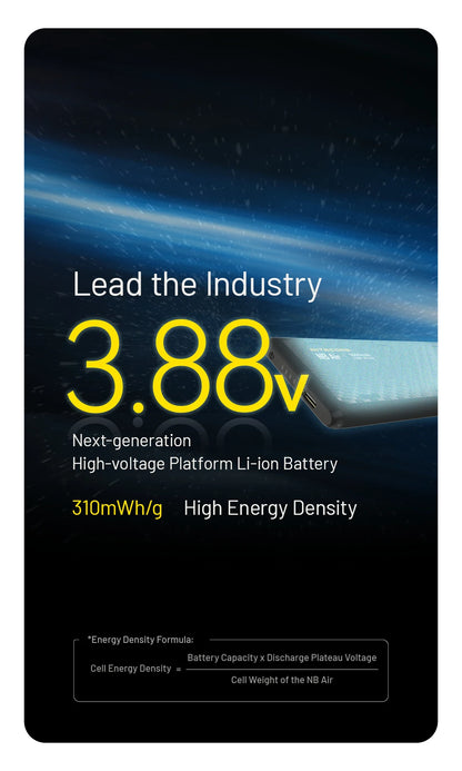 NITECORE NB Air 5000mAh Power Bank – IPX7 Waterproof, 18W USB-C Fast Charge, PD QC3.0 for Smartphones