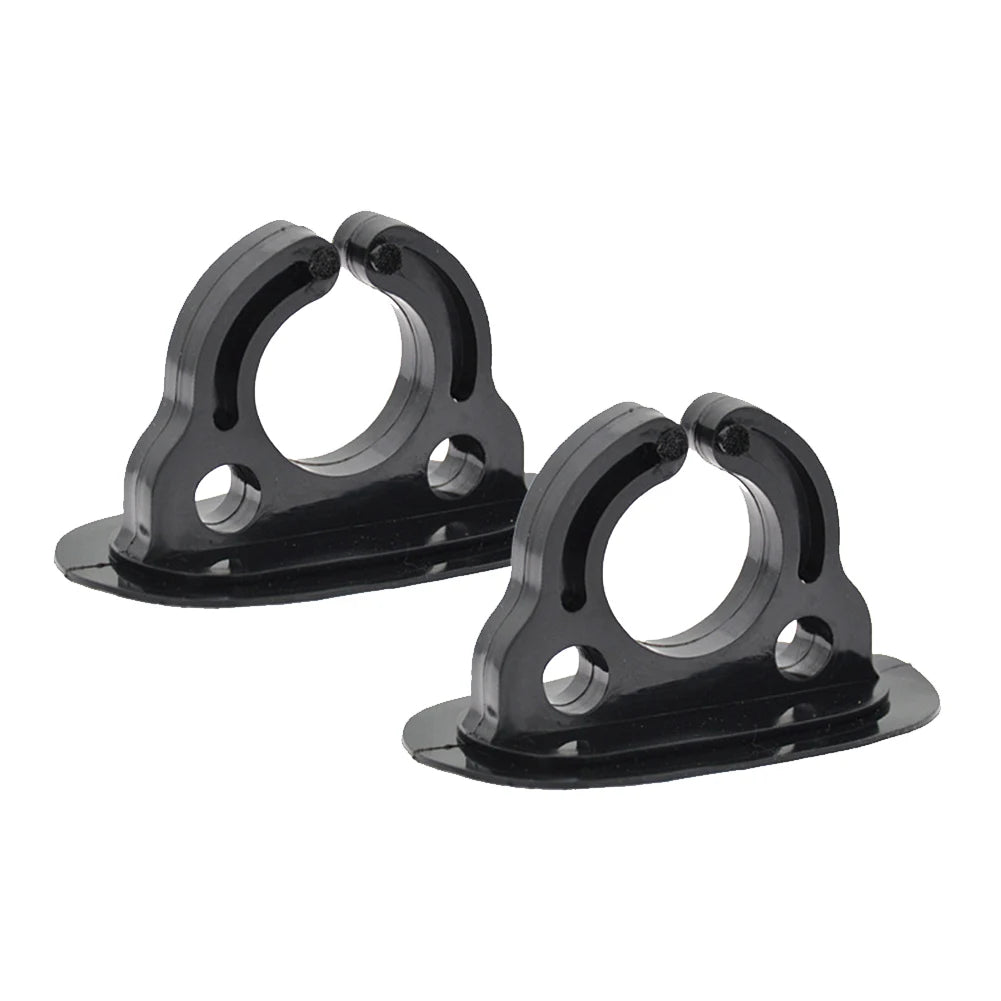 2/4PCS Paddle Storage Holders – Plastic Rubber Clips for Kayak, Canoe, Rowing & Inflatable Boat Oar Keeper