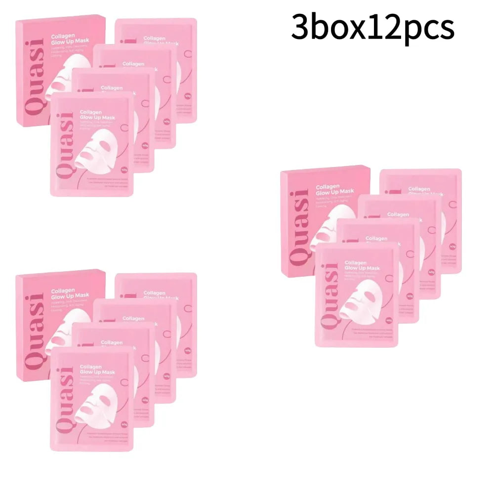 Bio Collagen Overnight Face Mask - 4-Piece Set for Nourishing, Brightening & Smoothing Skin